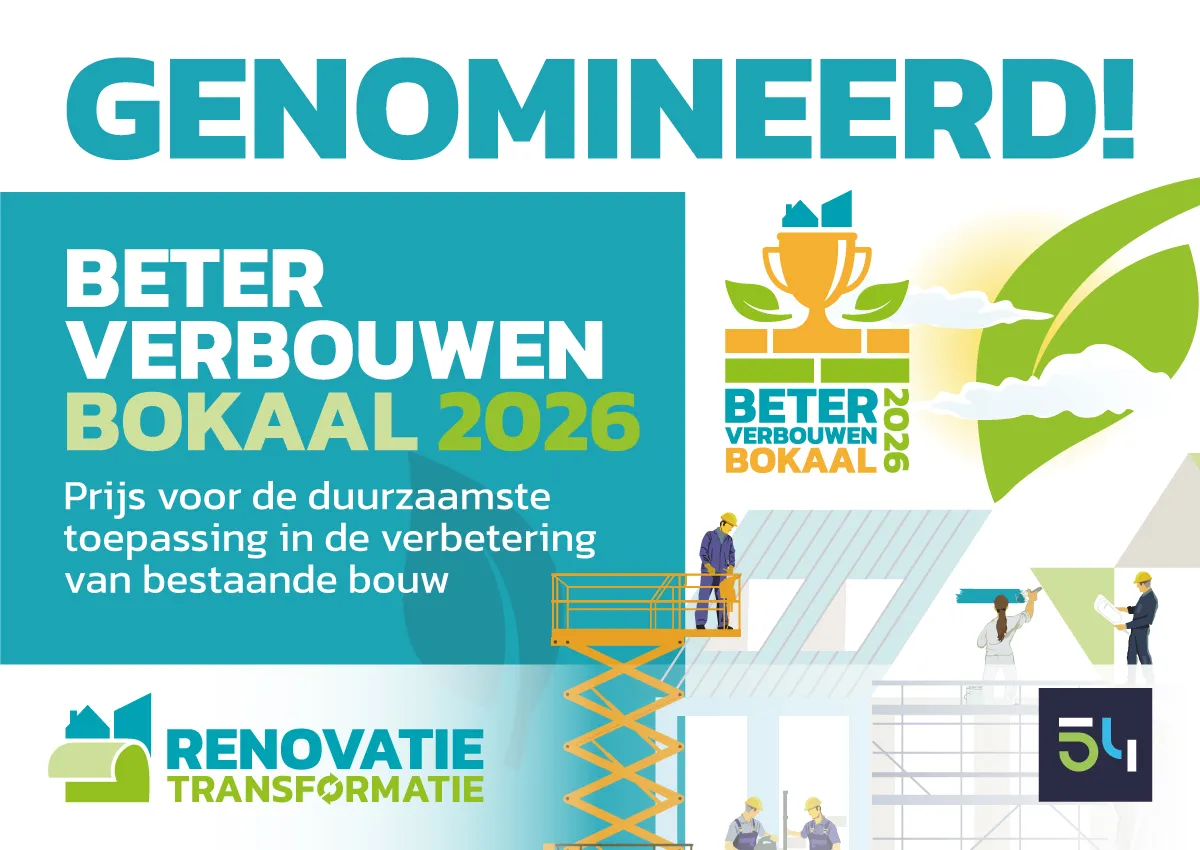 Genomineerd voor de Beter Verbouwen Bokaal 2026